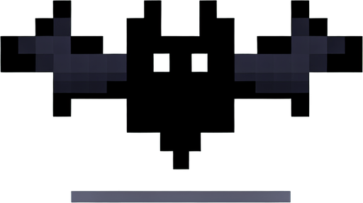 8-bit pixelated dark bat stylized icon shaped throwing ninja star on a spritesheet containing multiple stages of the bat flapping it's wings up and down.
Single Game Texture. In-Game asset. 2d. Blank background. High contrast. No shadows.