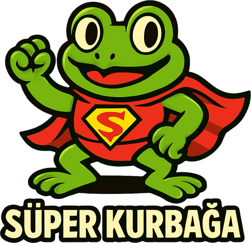 Süper Kurbağa.
In-Game asset.  2d.  High contrast.  No shadows