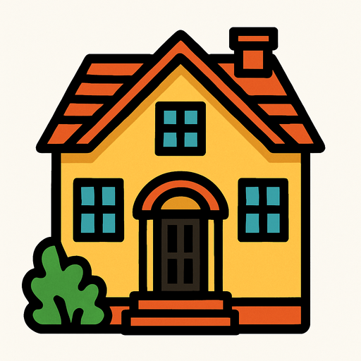 house.
In-Game asset.  2d.  High contrast.  No shadows