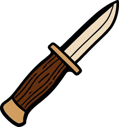 Mora knife classic.
In-Game asset.  2d.  High contrast.  No shadows