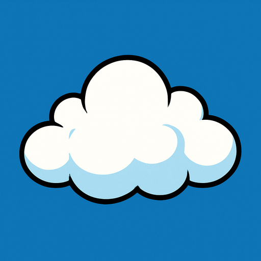 haz una nube individual.
In-Game asset.  2d.  High contrast.  No shadows