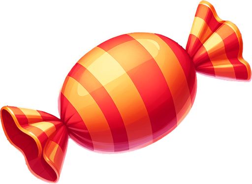 goccia caramella.
Single Game Texture. In-Game asset. 2d. Blank background. High contrast. No shadows.