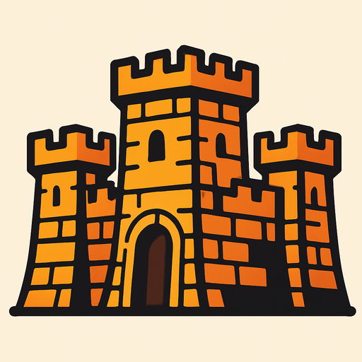 Fort to defend.
In-Game asset.  2d.  High contrast.  No shadows