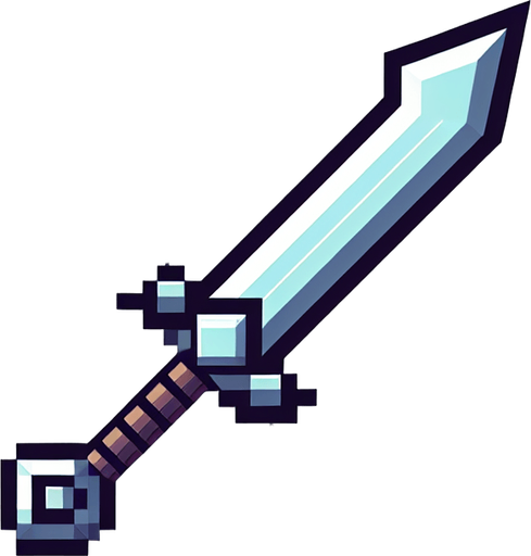 pixealrt spear.
Single Game Texture. In-Game asset. 2d. Blank background. High contrast. No shadows.