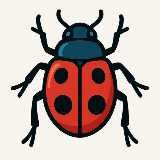 escarabajo.
In-Game asset.  2d.  High contrast.  No shadows