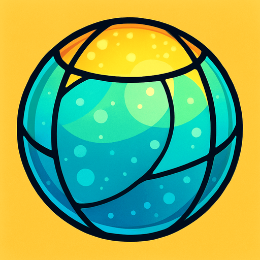 2D sari seffaf golgesiz panelli fantastik bir kure.
In-Game asset.  2d.  High contrast.  No shadows