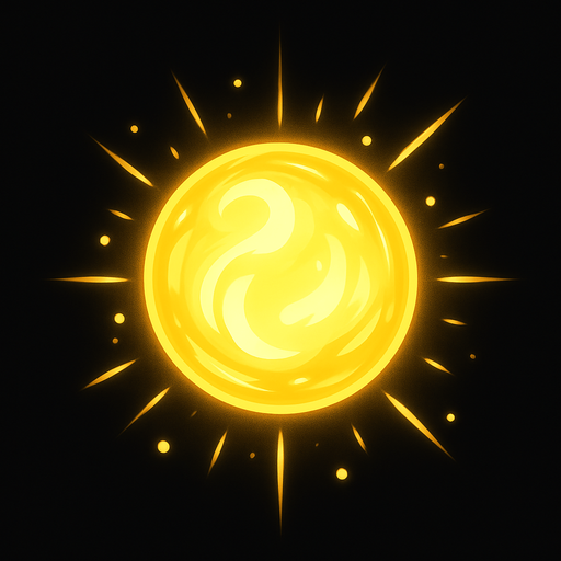 orbe de luz.
In-Game asset.  2d.  High contrast.  No shadows