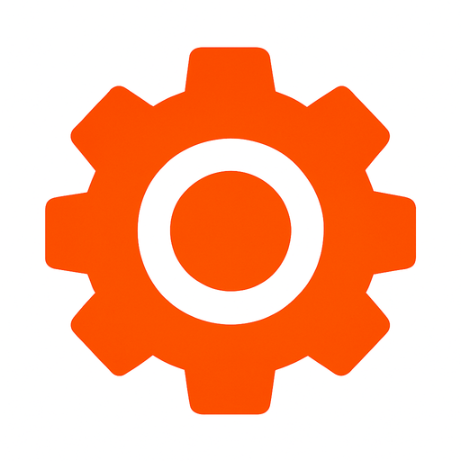 settings button.
In-Game asset.  2d.  High contrast.  No shadows