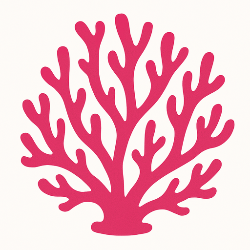 Coral.
In-Game asset.  2d.  High contrast.  No shadows