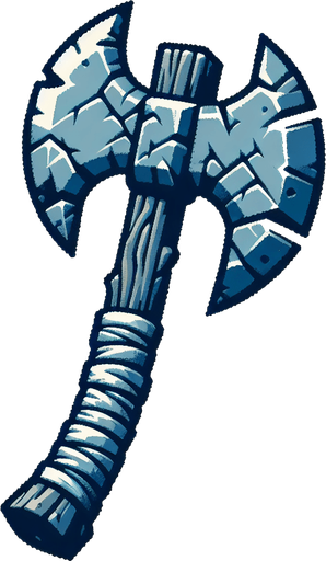 https://www.google.com/url?sa=i&url=https%3A%2F%2Fcryofall.fandom.com%2Fwiki%2FStone_Axe&psig=AOvVaw3xJUeebmFvEdpWSjI8cOsl&ust=1732068916220000&source=images&cd=vfe&opi=89978449&ved=0CBQQjRxqFwoTCJjY7NSp54kDFQAAAAAdAAAAABAE.
Single Game Texture. In-Game asset. 2d. Blank background. High contrast. No shadows.