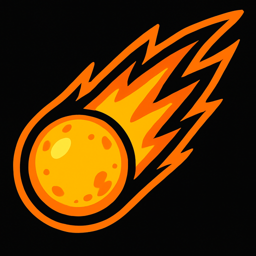 comet.
In-Game asset.  2d.  High contrast.  No shadows