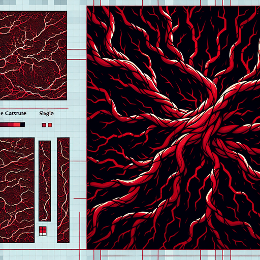 blood artery background.
Single Game Texture.  In-Game asset.  2d.  Blank background.  High contrast.  No shadows
