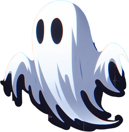 Ghost that is spooky.
Single Game Texture. In-Game asset. 2d. Blank background. High contrast. No shadows.