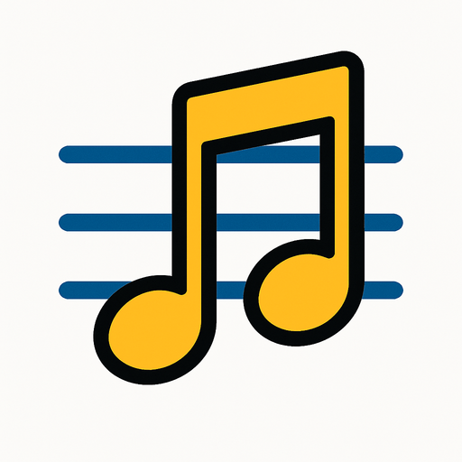 2D muzik notasi.
In-Game asset.  2d.  High contrast.  No shadows