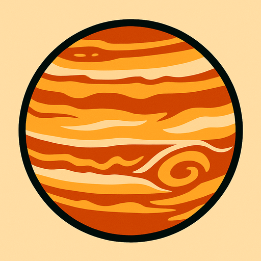 Jupiter.
In-Game asset.  2d.  High contrast.  No shadows