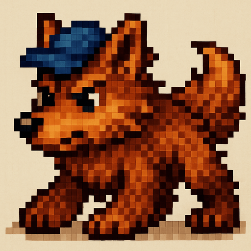 Quítale la camisa, aslo más grande y peludo, que este en cuatro patas , pixelart