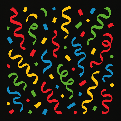 confetti.
In-Game asset.  2d.  High contrast.  No shadows