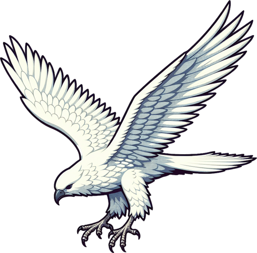 A preying white bird flying ahead
Single Game Texture. In-Game asset. 2d. Blank background. High contrast. No shadows.