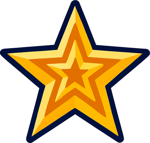Estrella.
In-Game asset.  2d.  High contrast.  No shadows