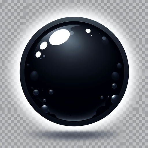 simple black circle no background
Single Game Texture. In-Game asset. 2d. Blank background. High contrast. No shadows.