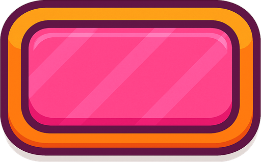 Rectangular button.
In-Game asset.  2d.  High contrast.  No shadows