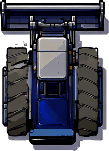 Moving bulldozer tracks.