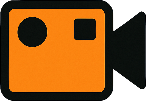 record video logo with not text.
In-Game asset.  2d.  High contrast.  No shadows