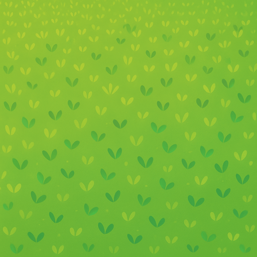 Hazlo un campo amplio, vista superior, pasto chiquito, estilo chibi lineless