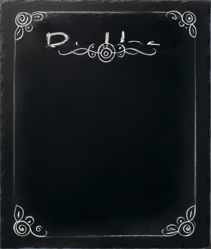 "RULES" handwritten in chalk