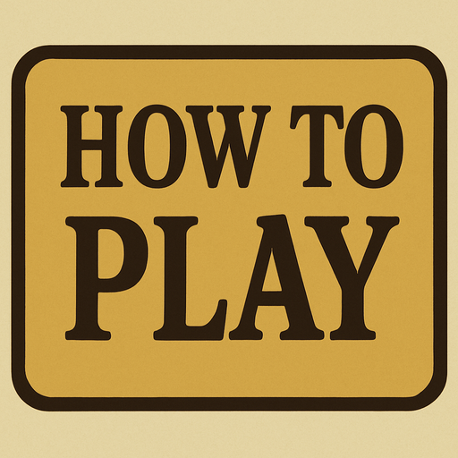 How to play button in professor Layton game style font.
In-Game asset.  2d.  High contrast.  No shadows