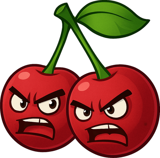 Cherrybomb del videojuego plantas vs zombies.
In-Game asset.  No shadows