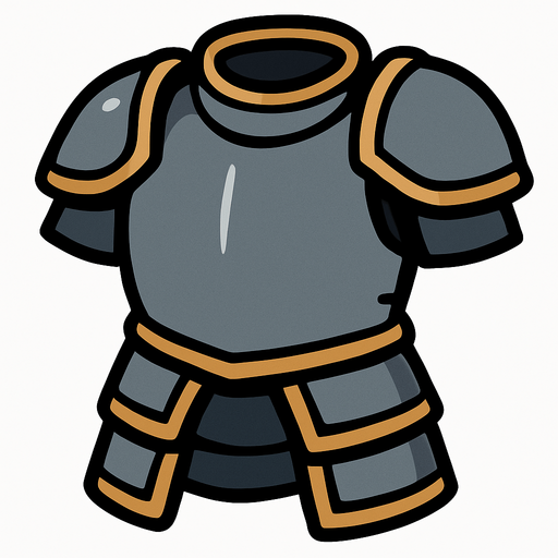 Basic armor.
In-Game asset.  2d.  High contrast.  No shadows