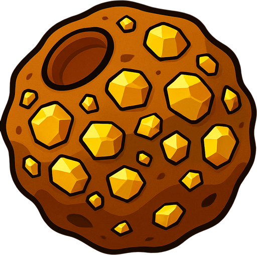 метеорит с золотой рудой