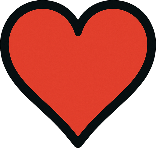 Coeur.
In-Game asset.  2d.  High contrast.  No shadows