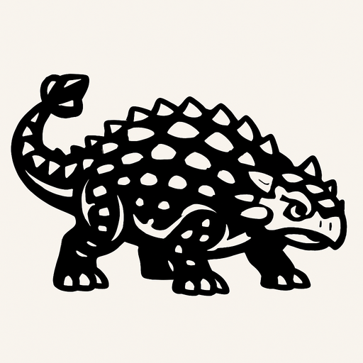 Ankylosaurus.
In-Game asset.  2d.  High contrast.  No shadows
