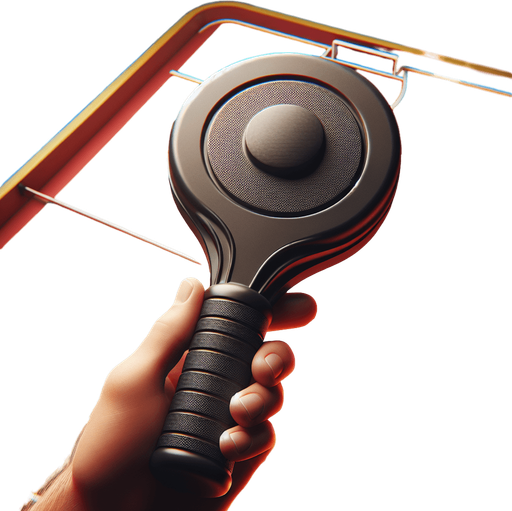 Air hockey paddle. Top view..