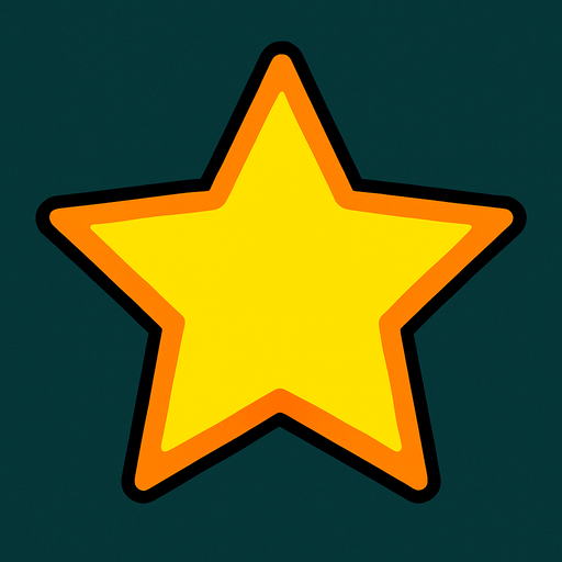 Star.
In-Game asset.  2d.  High contrast.  No shadows