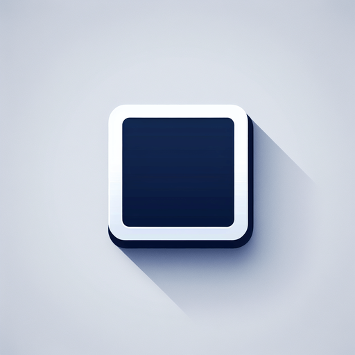 navy blue square. very thin white border..
Single Game Texture. In-Game asset. 2d. Blank background. High contrast. No shadows.