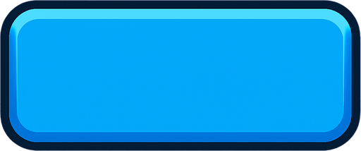 Blue button rectangle.
In-Game asset.  2d.  High contrast.  No shadows
