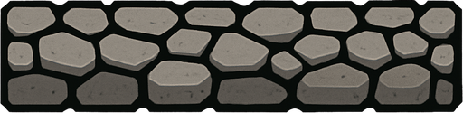 Cobblestone block 200x20.
In-Game asset.  2d.  High contrast.  No shadows