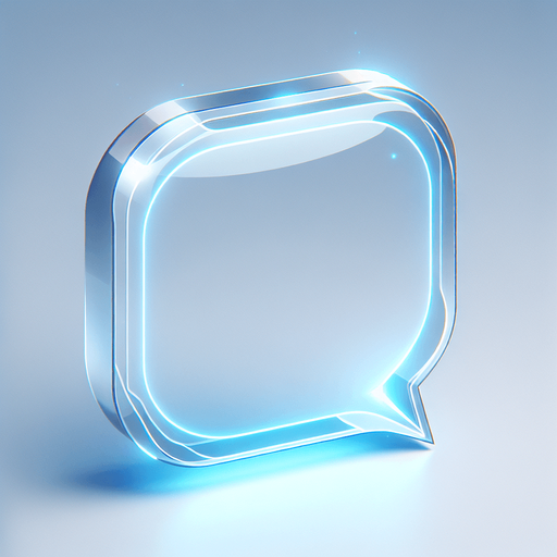 A 2D holographic UI board, viewed from the front, designed like a futuristic speech bubble. It has a flat, semi-transparent surface with a soft blue glow around its edges. The design is minimal and clean, incorporating a subtle holographic effect with smooth light accents, making it ideal for displaying text in a sleek, high-tech style.
Single Game Texture. In-Game asset. 2d. Blank background. High contrast. No shadows.