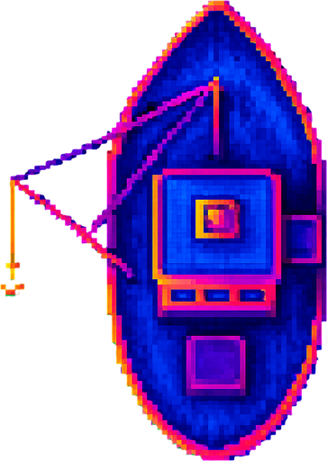 Top down view of this boat.