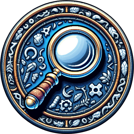 A good but dangerous magnifier. Warcraft 3 art..
Single Game Texture. In-Game asset. 2d. Blank background. High contrast. No shadows.