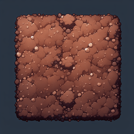 seamless square dirt texture
Single Game Texture. In-Game asset. 2d. Blank background. High contrast. No shadows.