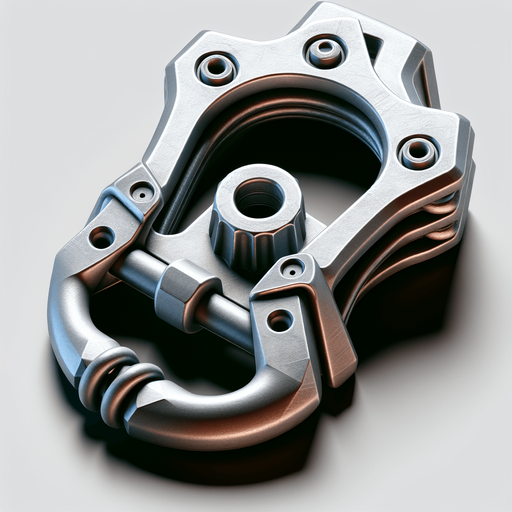 single climbing gear.
Single Game Texture.  In-Game asset.  2d.  Blank background.  High contrast.  No shadows