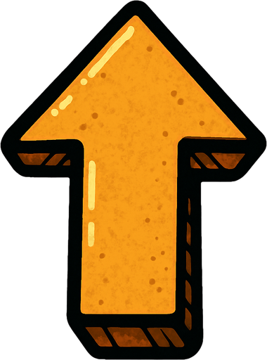 1 arrow is facing upwards.
In-Game asset.  2d.  High contrast