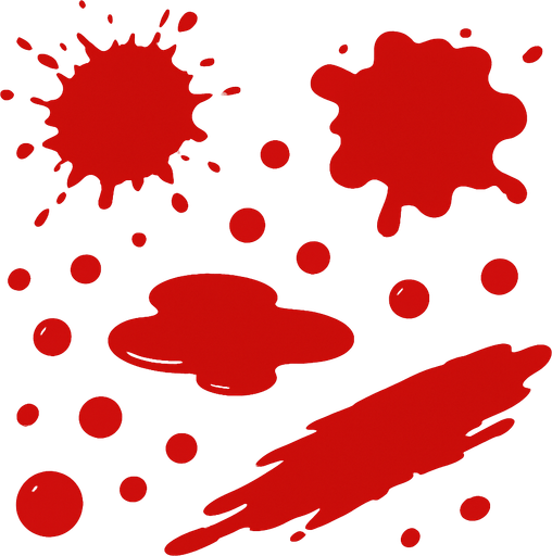 blood.
In-Game asset.  2d.  High contrast.  No shadows