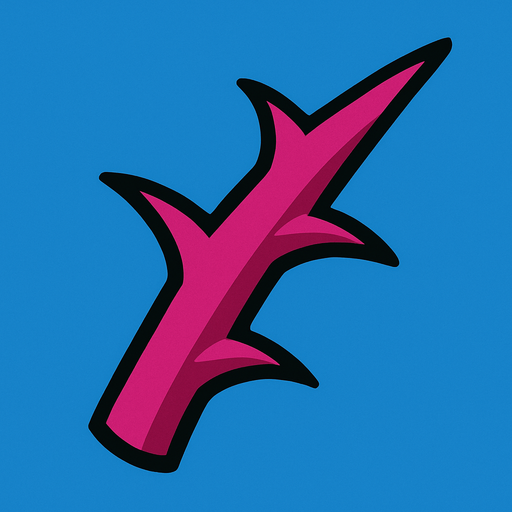 thorn.
In-Game asset.  2d.  High contrast.  No shadows