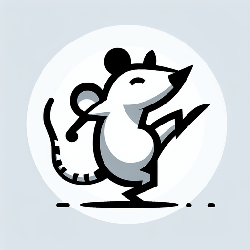 rat dance.
Single Game Texture.  In-Game asset.  2d.  Blank background.  High contrast.  No shadows