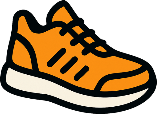 shoe icon.
In-Game asset.  2d.  High contrast.  No shadows